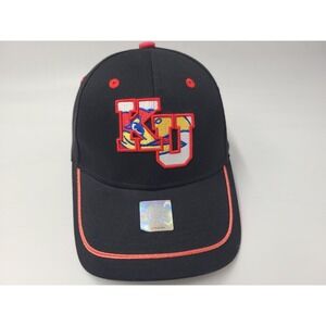 Vintage University of Kansas Jayhawks ML Caps Adjustable Hat Cap Men‎ NCAA Black